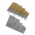 50 piece twist drill set 1-3mm high speed steel titanium plated woodworking opening tool