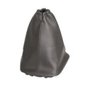Black leather shift lever cover for Toyota Corolla cars measuring 15.2 by 12.9 cm