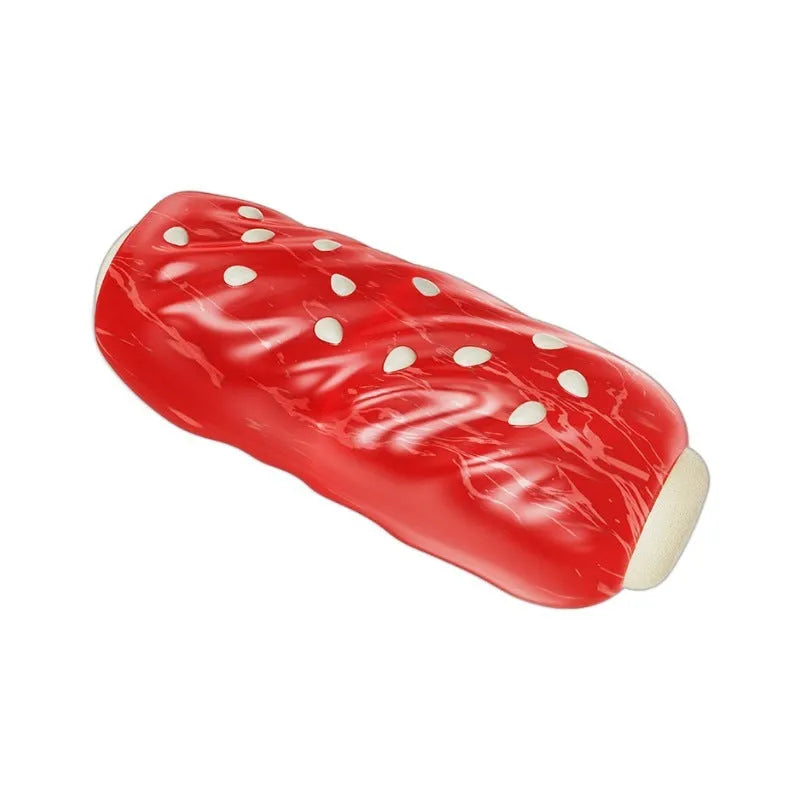 Coloured plastic chew rod dog toy for small medium breeds