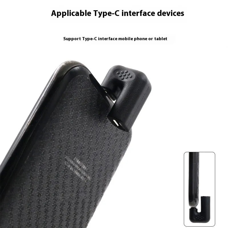 Plastic male to female adapter extension cable with U-bend design and 4 adapter pieces