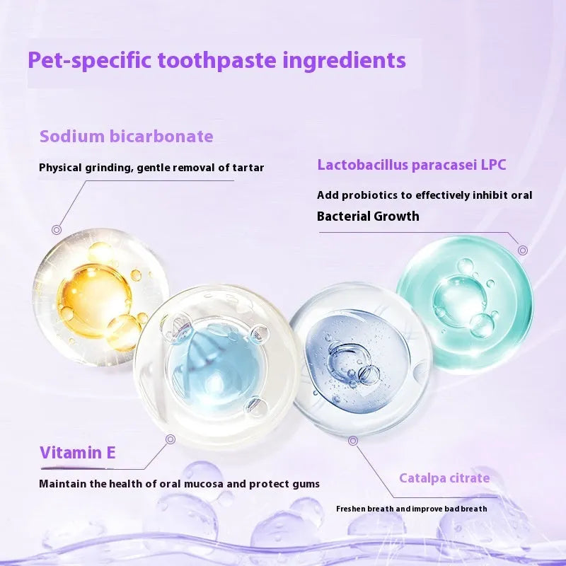 Pet toothbrush pen with 5ml cleaning formula for dog and cat dental care