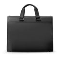 Black Oxford cloth handheld business briefcase with polyester lining for notebook computer travel