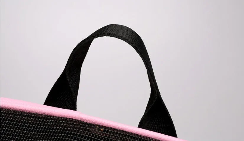 Pet space capsule backpack carrier with transparent PC window, ventilation holes, and adjustable straps in black for small cats and dogs 35x31x25 cm