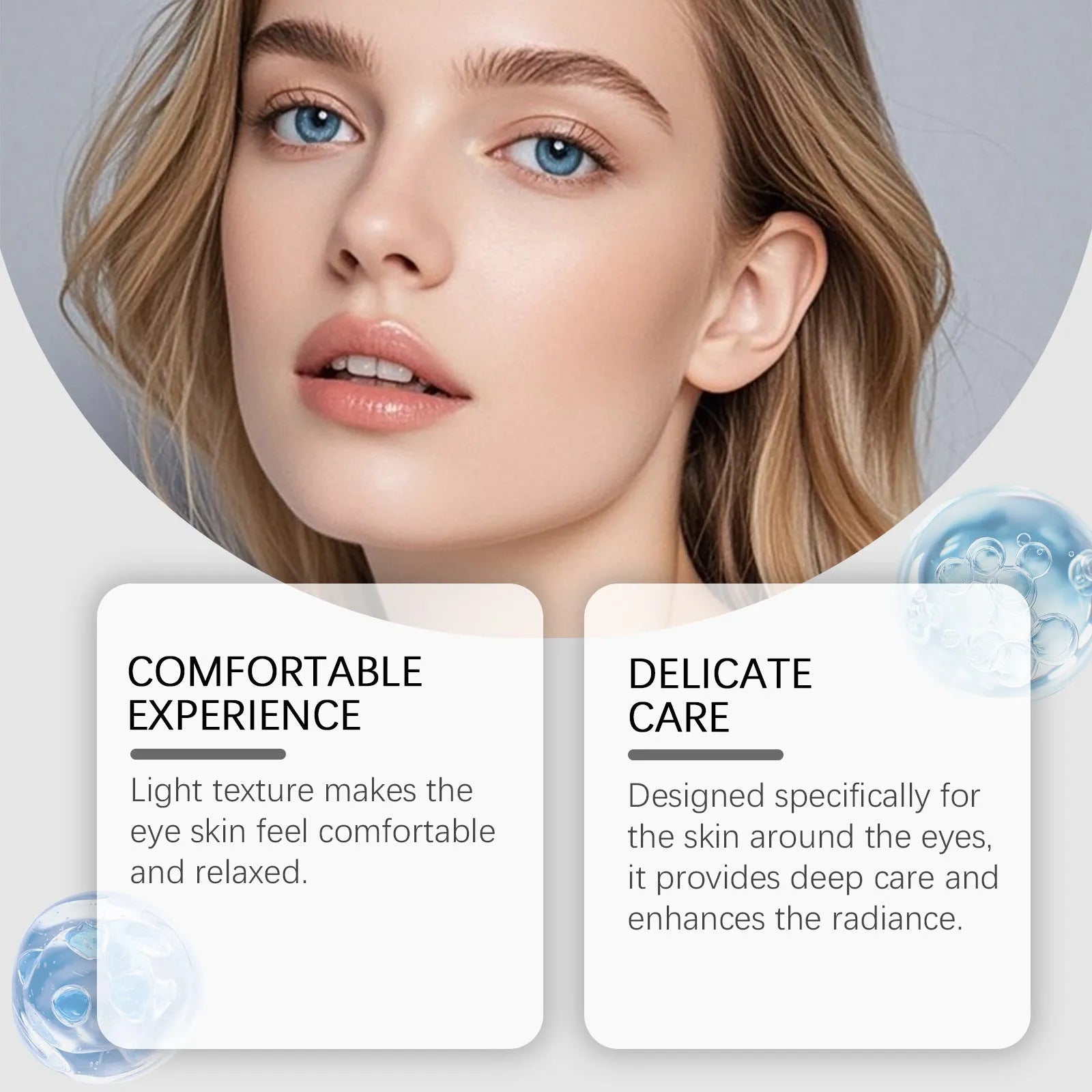 20g tube of moisturising and nourishing eye cream with ceramide EOS and tripeptide copper-1 ingredients