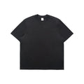 Pure cotton solid colour short sleeve T-shirt in black, white, grey and melange grey, sizes S to XL