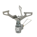 Portable camping gas stove with one-piece furnace for outdoor cooking