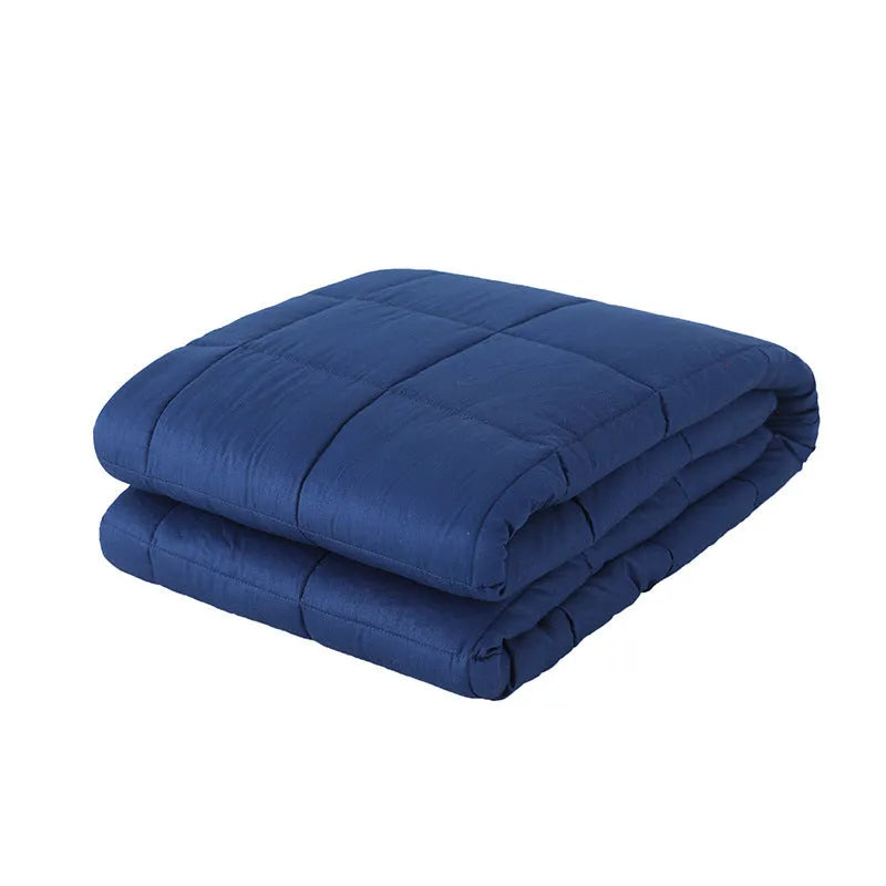 Cotton weighted blanket in dark grey plain weave with multiple size and weight options