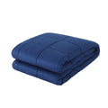 Cotton weighted blanket in dark grey plain weave with multiple size and weight options
