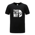 Men's cotton short-sleeved T-shirt in seven colours, Asian sizes XS to XXL