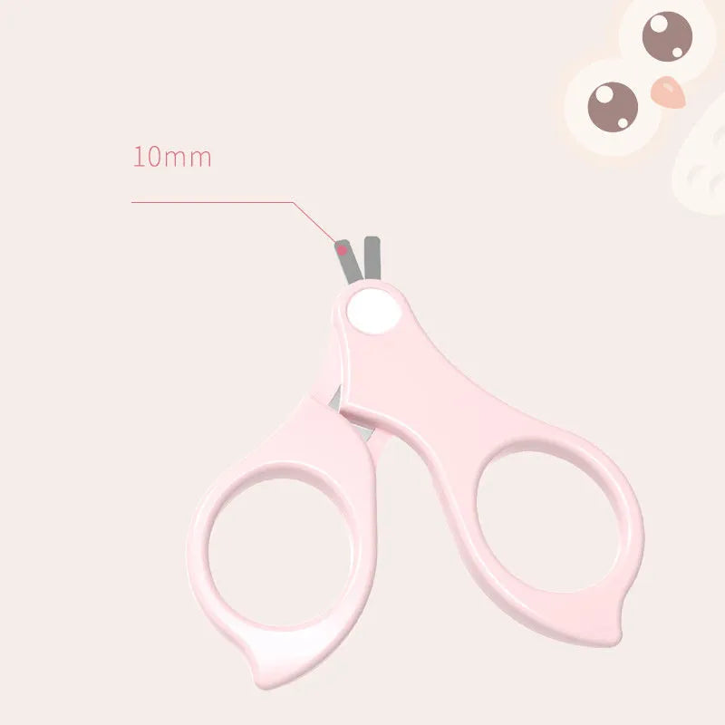 Baby nail clippers set for newborns in silicone, plastic and stainless steel with animal design options