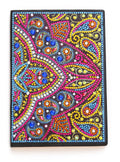 5D diamond notebook with multicolour resin rhinestone cover, 15x21cm size