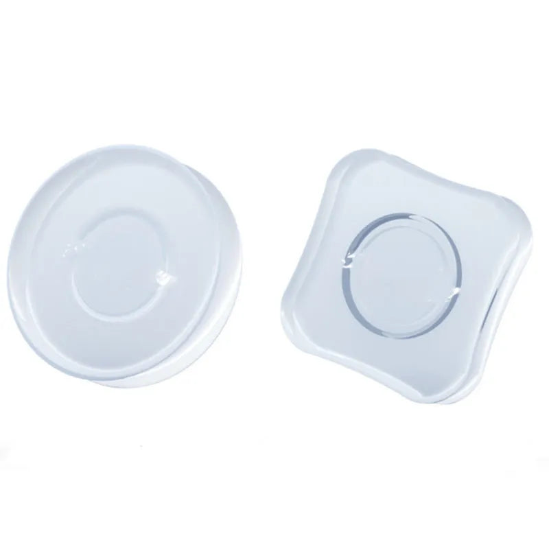 Transparent silicone nano gel adhesive pads for phone mounting in square and circular shapes