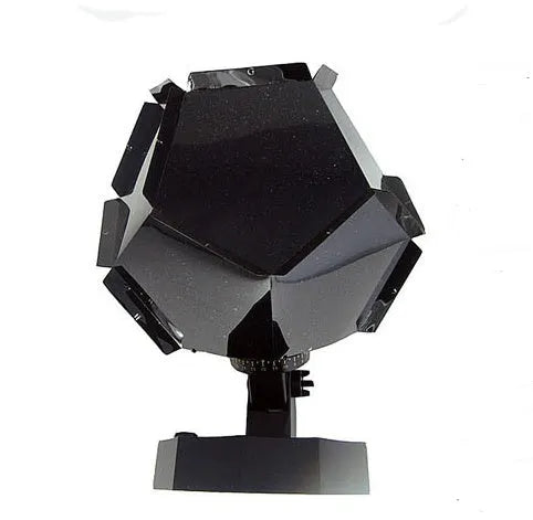 LED starry sky projector showing constellation patterns on bedroom ceiling with remote control
