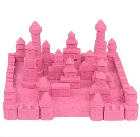 Kinetic Sand Space Colored Sand in blue colour in a plastic bag pack, non-toxic sea sand educational toy