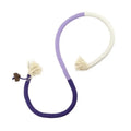 70cm cotton cat bite rope in three colour combinations: purple, orange, and red with green