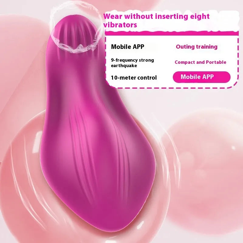 Rose red silicone female massager with butterfly design and USB charging cable