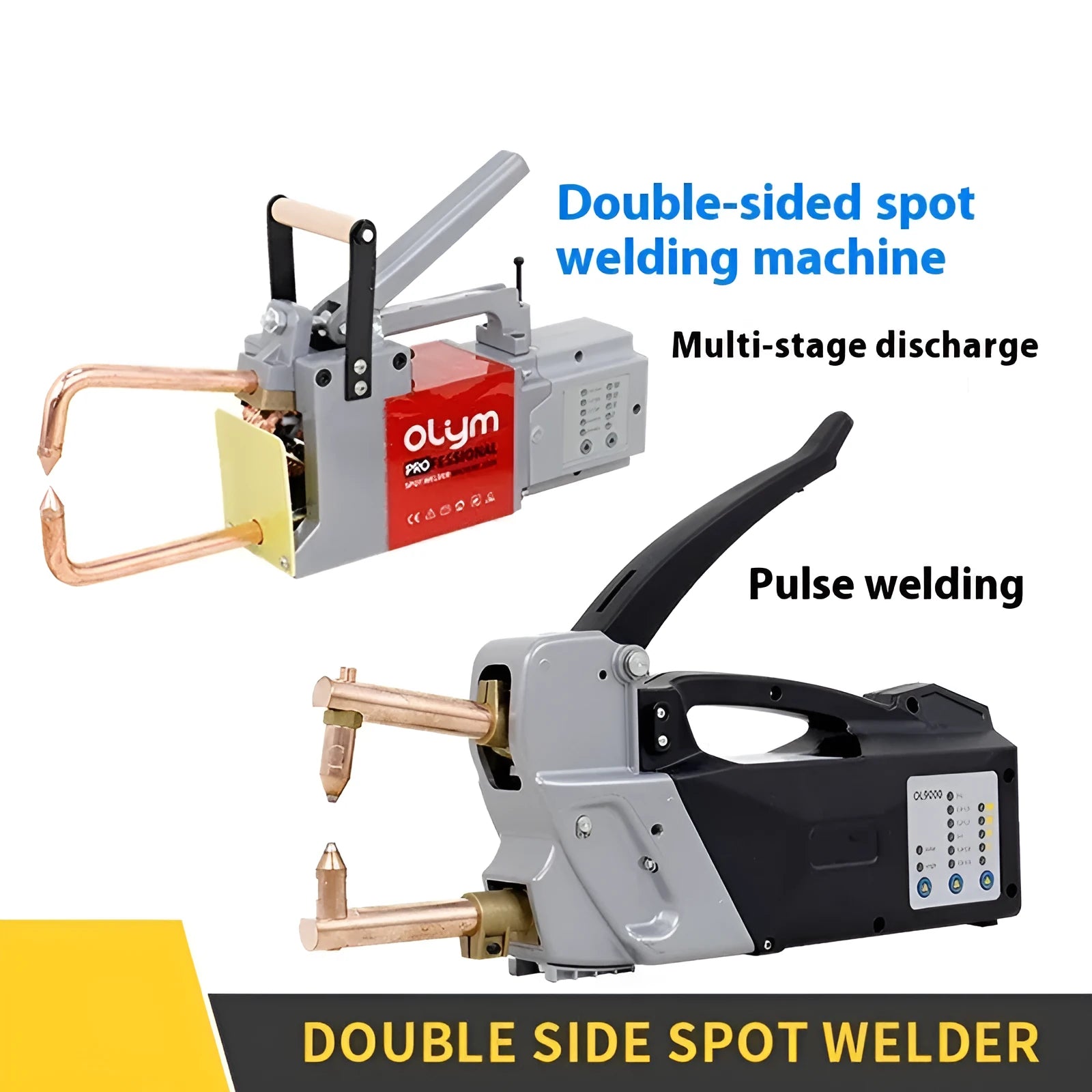 OL8000 double-sided spot welder with manual control and six welding heads for butt welding