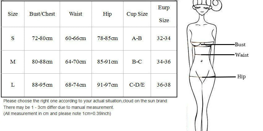 Black women's bikini swimsuit set with metal ring straps and backless design