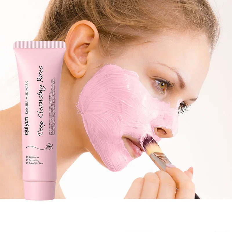 30g cherry blossom mud facial mask in single-piece packaging.