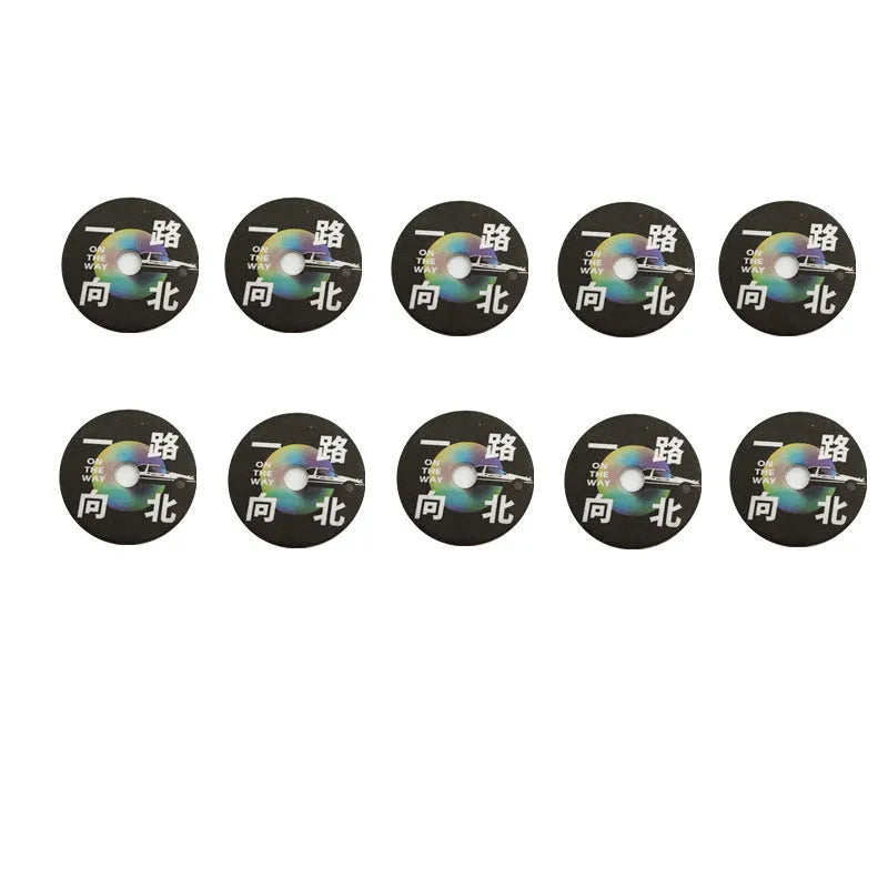 Pack of 10 paper car rotary record player hanging ornaments in Nordic style for aromatherapy tablet replacement