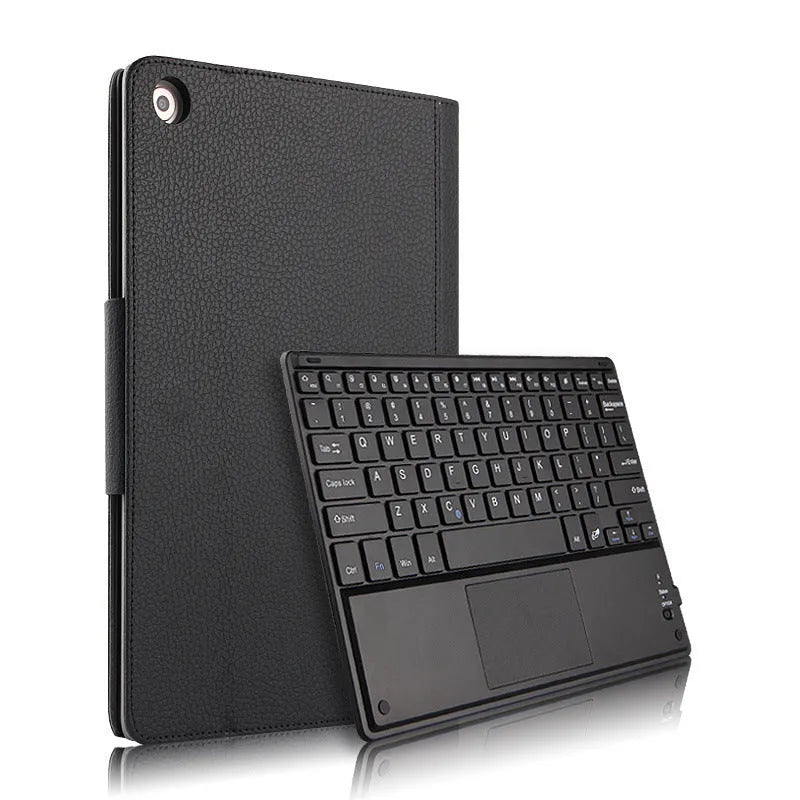 M5 Pro 10.8 inch Bluetooth keyboard case in imitation leather, black, frame style
