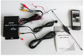 Black digital TV set-top box with AV and TV interfaces, compact size for car DVD connection