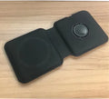 White foldable magnetic wireless charging dock in stand and flat modes