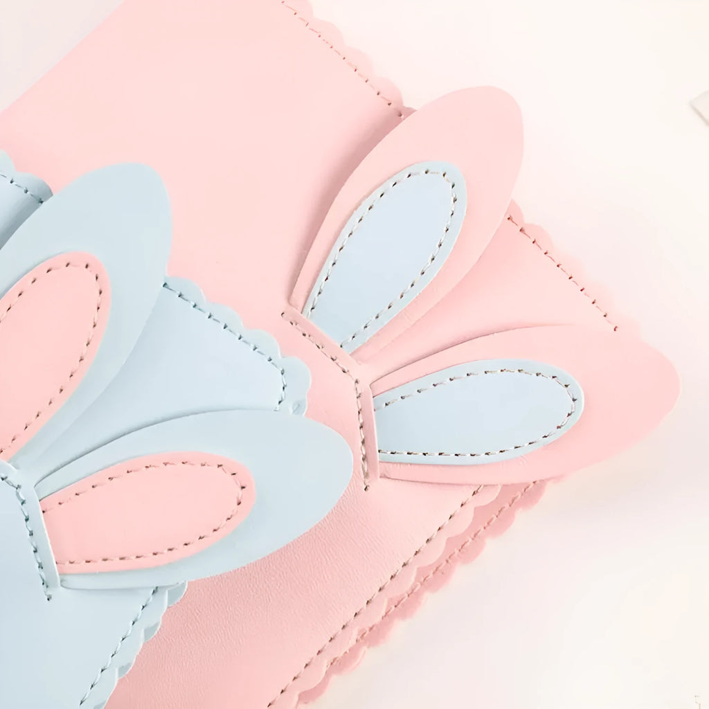 Rabbit design mini photo album in pink, blue or white with 16 loose-leaf pages