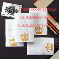 Cotton gift towel with custom embroidery, available in multiple sizes including 32x32cm and 70x140cm, for hotel or sauna use