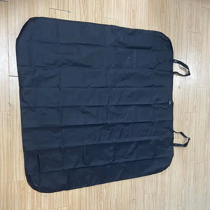 Waterproof Oxford cloth car rear pet dog cushion, 137 x 147 cm, with side wings or mesh zipper options