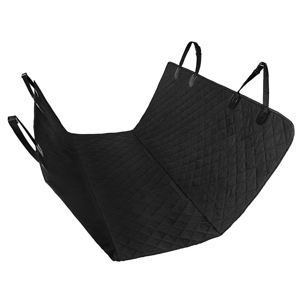 Waterproof Oxford cloth car rear pet dog cushion, 137 x 147 cm, with side wings or mesh zipper options