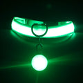 Luminous elastic dog collar with three flashing modes, available in six colours and sizes XS to XXL