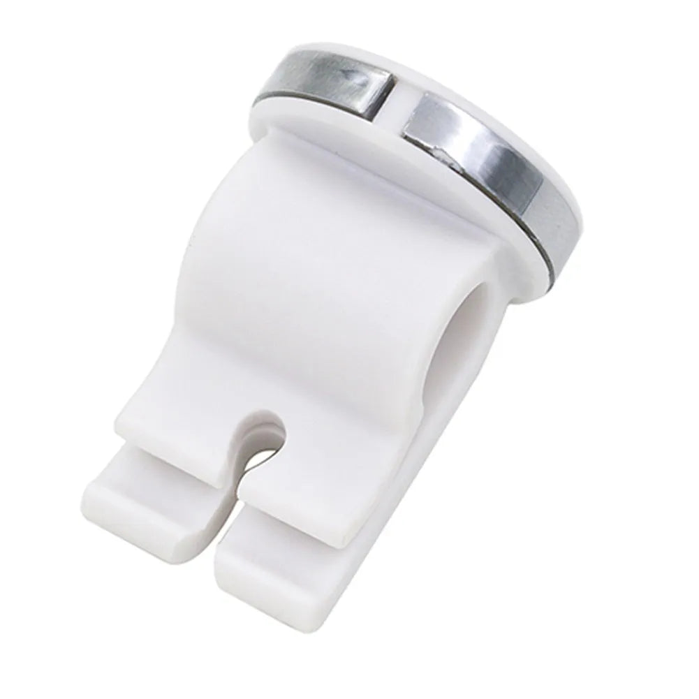 Mini magnetic car phone holder for air outlet in white with ABS build
