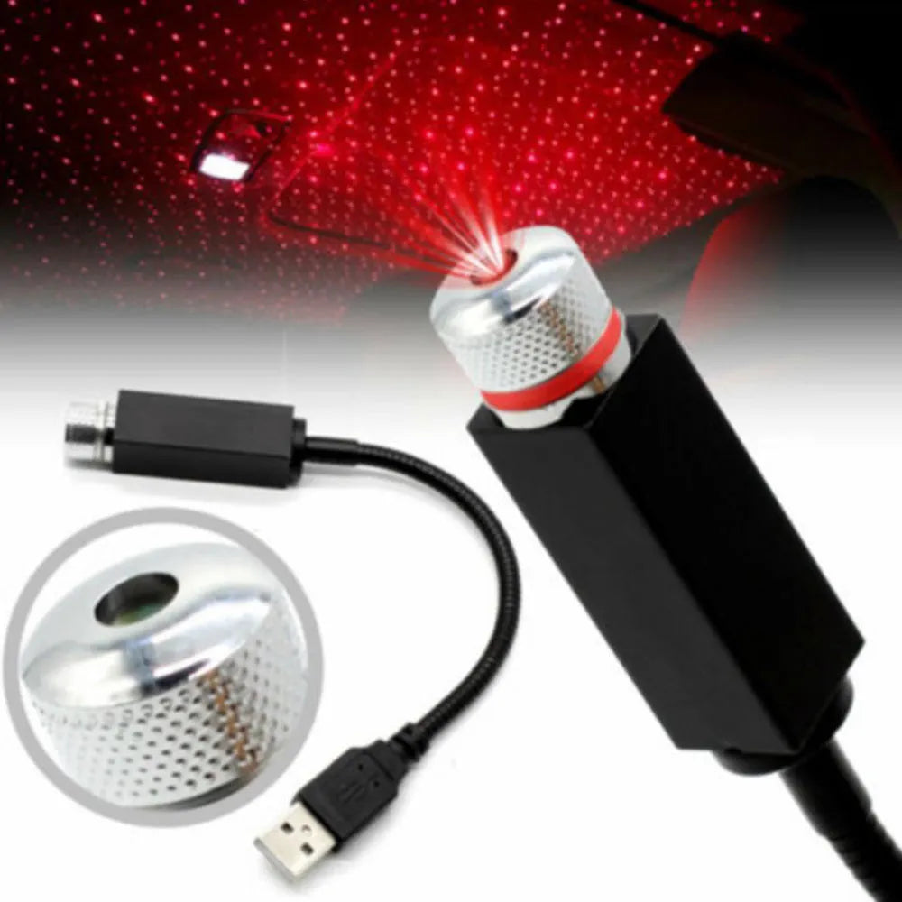 Modified interior decoration car ceiling breathing voice control starlight LED light in three colours