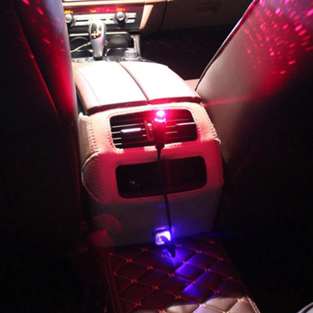 Modified interior decoration car ceiling breathing voice control starlight LED light in three colours
