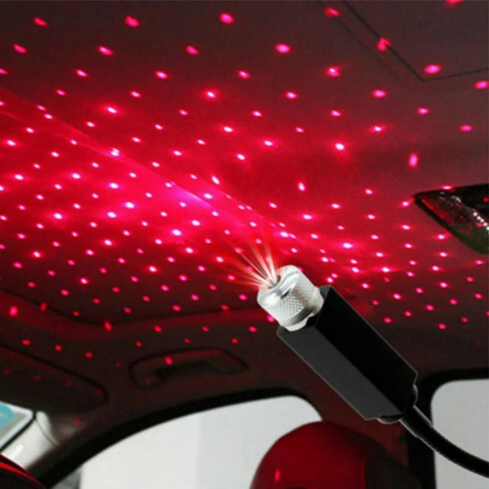 Modified interior decoration car ceiling breathing voice control starlight LED light in three colours