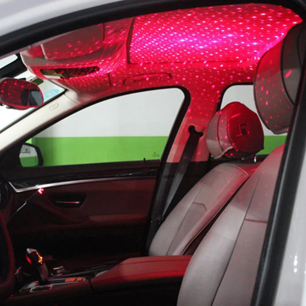 Modified interior decoration car ceiling breathing voice control starlight LED light in three colours