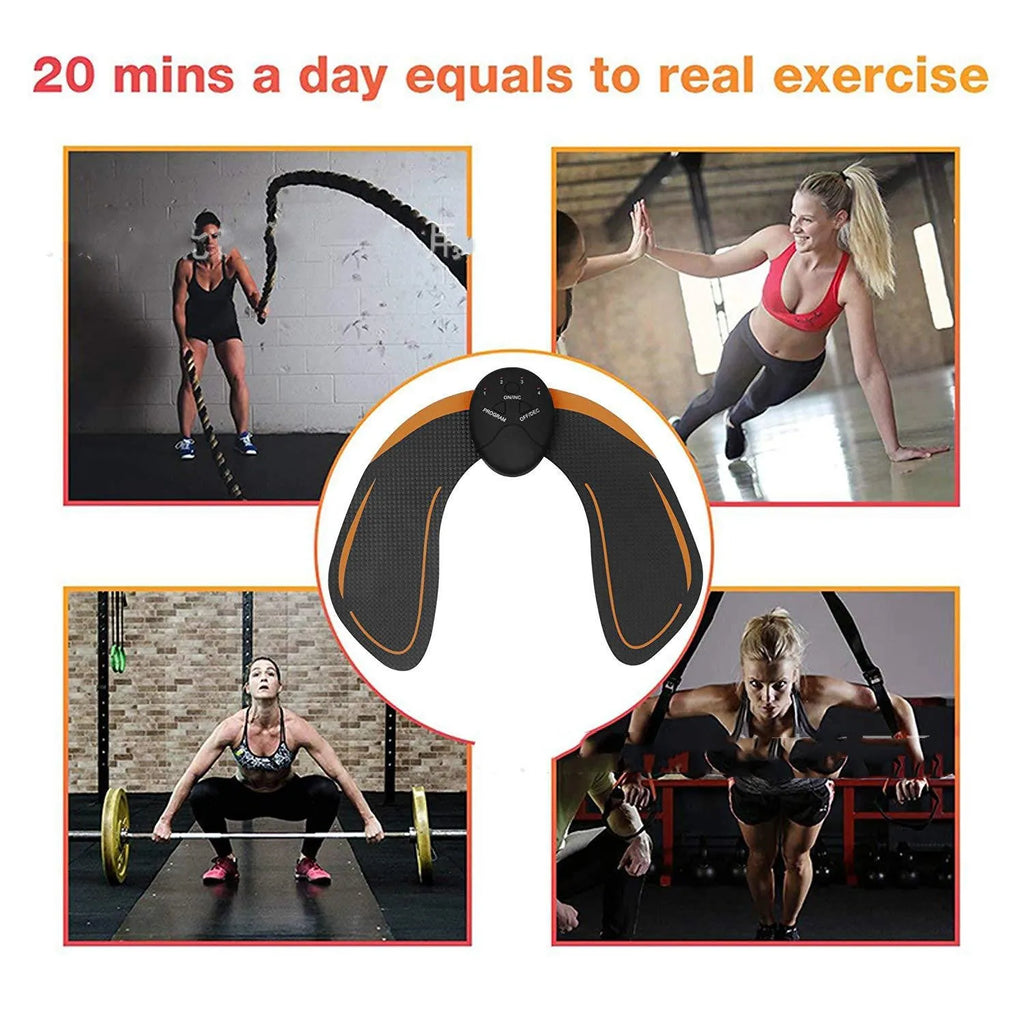 Black fat exploding machine buttocks lifting toner slimming massager made of ABS plastic for home gym