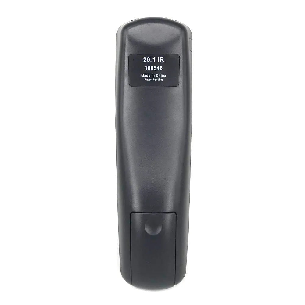 Black flat DISH Network universal remote control compatible with code 20.1 and SAT VIP models.