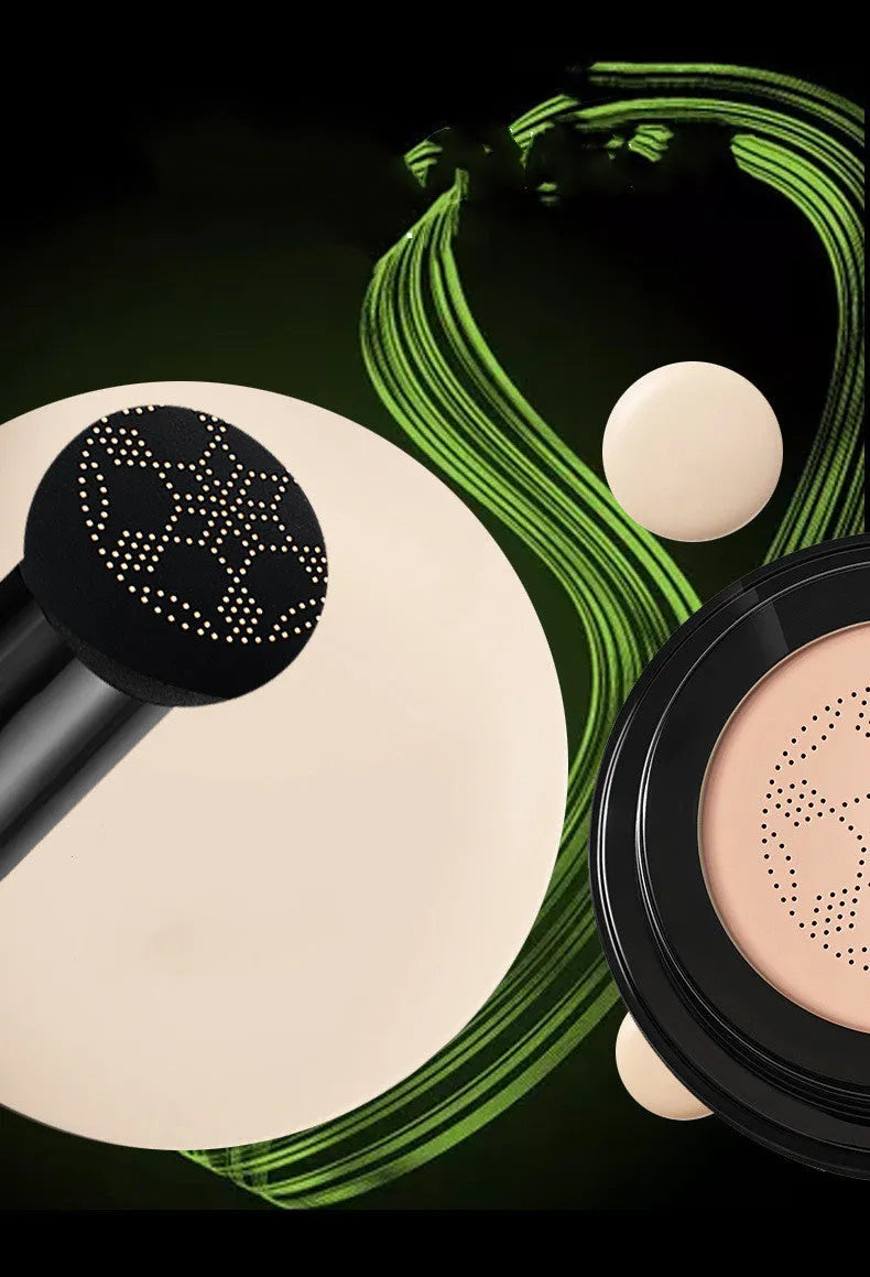 Air cushion BB cream with mushroom sponge in compact case, Ivory 01 shade