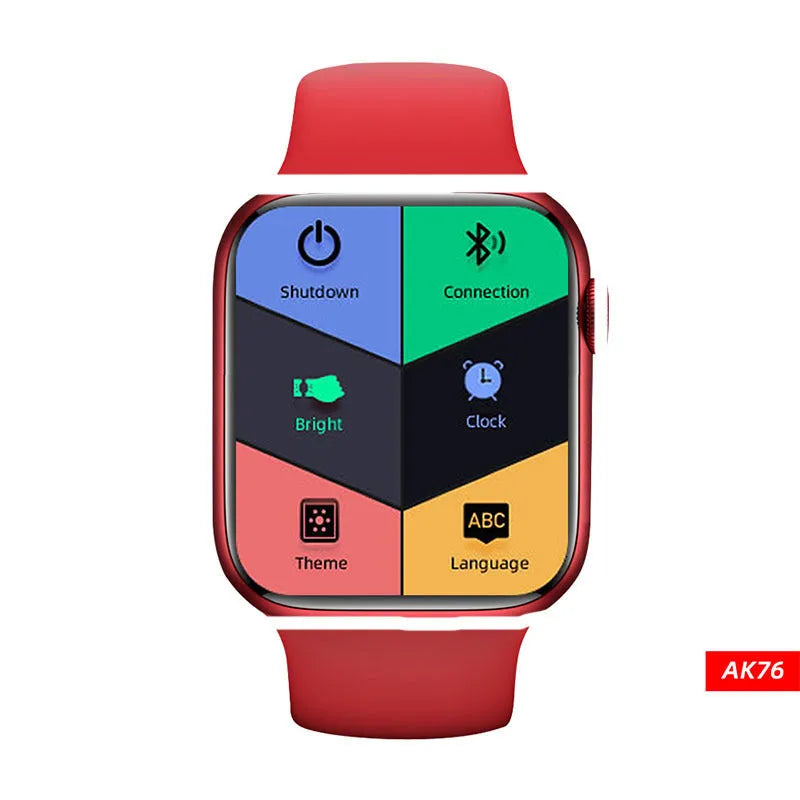 Bluetooth call smart bracelet sports watch with silicone strap, touchscreen, 220mAh battery, white