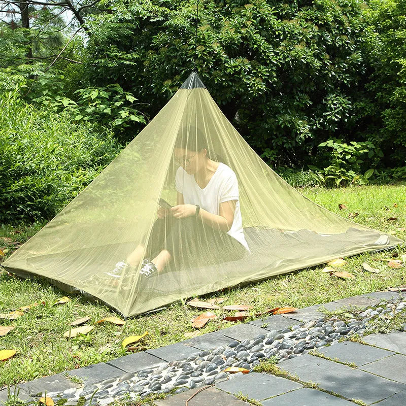 Portable foldable mesh mosquito net tent, 220cm x 120cm x 100cm, 325g, in black or army green