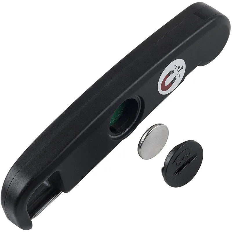 Digital food thermometer with ABS housing showing temperature reading on display, black colour, for meat and baking