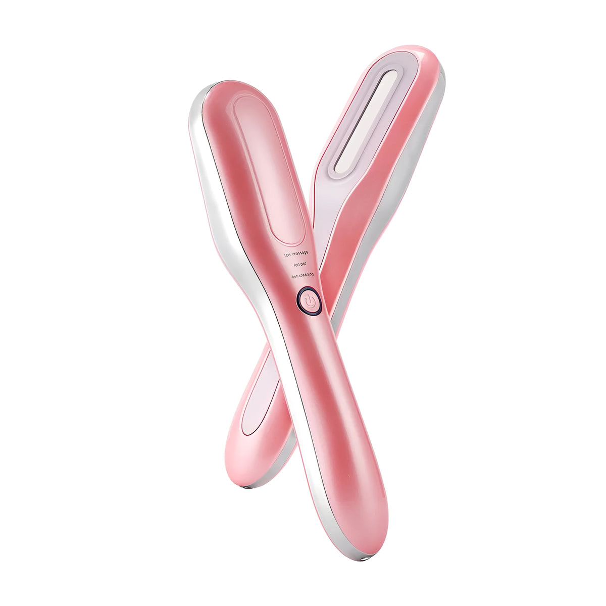 Pink plasma beauty instrument with ABS body and USB cable for home cleansing and acne rejuvenation