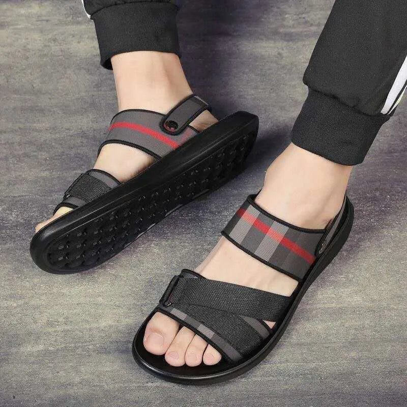 Youth leisure sports sandals with Lycra upper and polyurethane sole showing size options 38-44