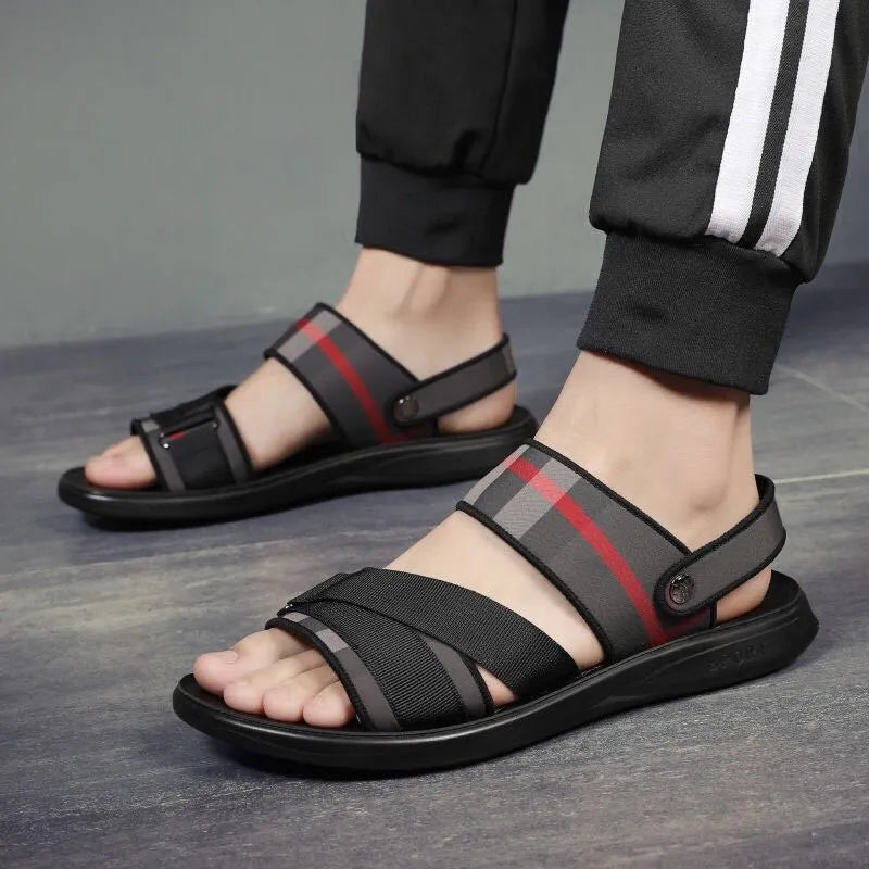 Youth leisure sports sandals with Lycra upper and polyurethane sole showing size options 38-44