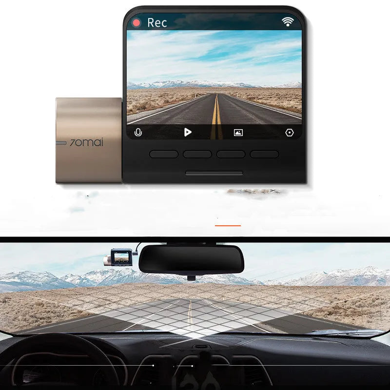 Starlight Night Vision HD Driving Recorder, black dash cam, 1920x1080, 140° wide angle, 82 x 58.2 x 40.5 mm