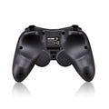 Black wireless Bluetooth gamepad for mobile phones on a dark surface