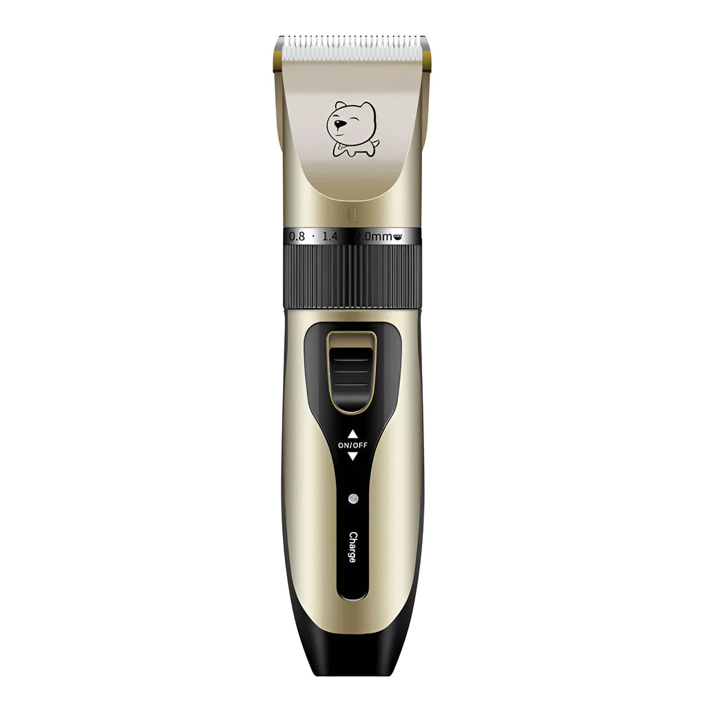 Bodaner Tx-F6-1 rechargeable pet hair clipper for dogs, model with steel shears kit