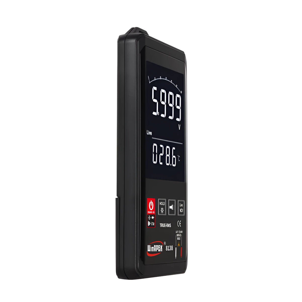 Hanyan 8136 handheld digital multimeter with large touch screen and dual display